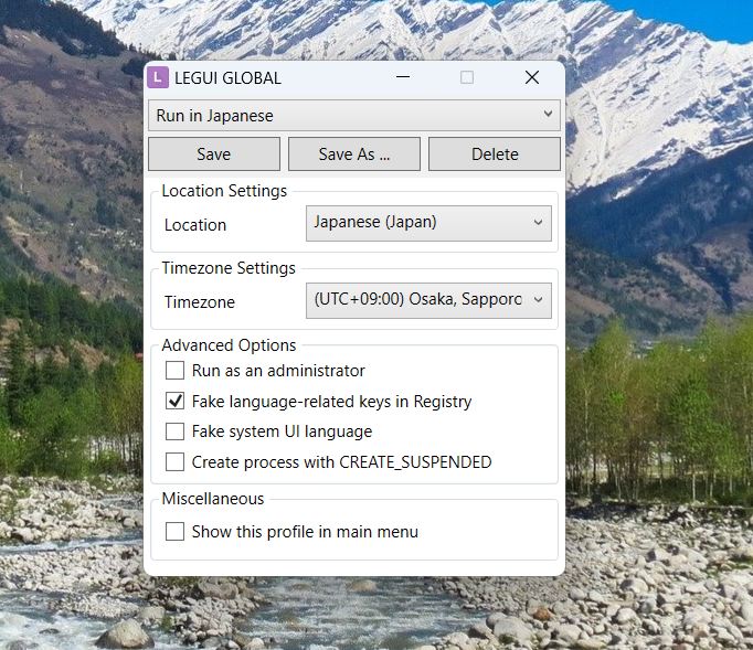 Locale Emulator